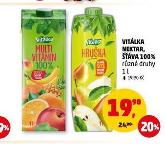 Penny Market Vitálka nektar nabídka