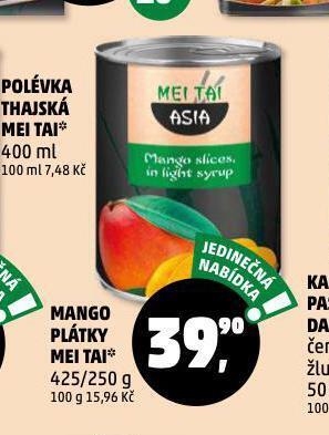 Penny Market Mango plátky mei tai nabídka