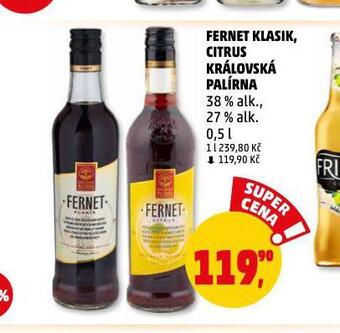 Penny Market Fernet klasik nabídka
