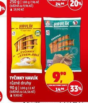 Penny Market Tyčinky havlík nabídka