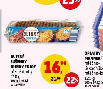 Penny Market Ovesné sušenky olinky enjoy nabídka