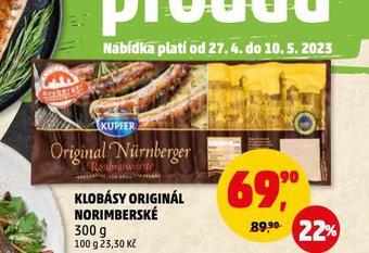Penny Market Klobásy original norimberské nabídka