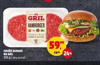 Penny Market Hovězí hamburger na gril nabídka