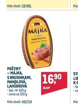 Makro Májka mandlová nabídka