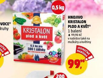 Penny Market Hnojivo kristalon plod a květ nabídka