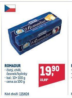 Makro Romadur nabídka