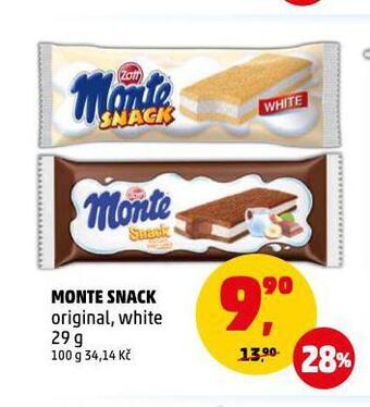 Penny Market Monte snack nabídka