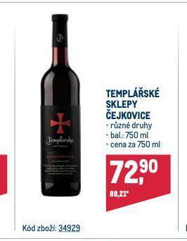Makro Templářské sklepy čejkovice nabídka