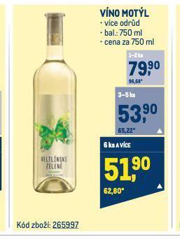 Makro Víno motýl nabídka