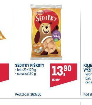 Makro Seditky piškoty nabídka