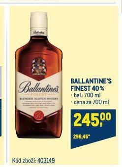 Makro Ballantine's whisky nabídka