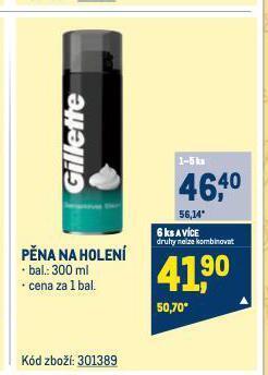 Makro Gillette pěna na holení nabídka