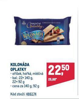 Makro Kolonáda oplatky nabídka