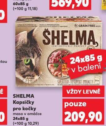 Kaufland Shelma kapsičky pro kočky nabídka