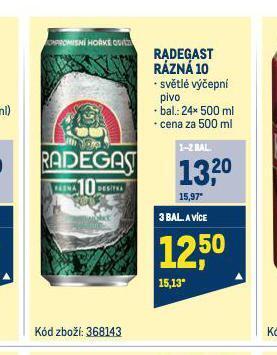Makro Pivo radegast nabídka