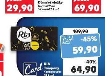 Kaufland Ria tampony nabídka
