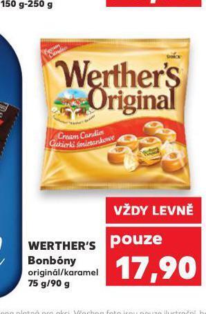 Kaufland Werther´s bonbóny nabídka
