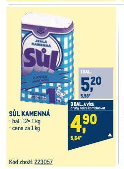 Makro Sůl kamenná nabídka