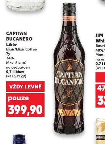 Kaufland Capitan bucanero likér nabídka