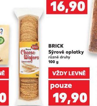 Kaufland Brick sýrové oplatky nabídka