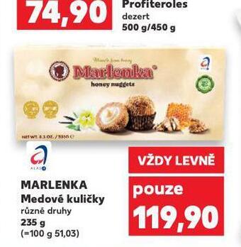 Kaufland Marlenka medové kuličky nabídka