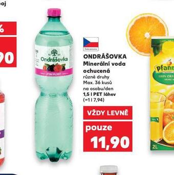 Kaufland Ondrášovka ochucená nabídka