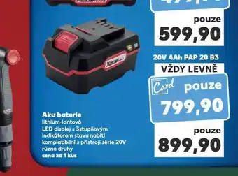 Kaufland Aku baterie 4 ah nabídka