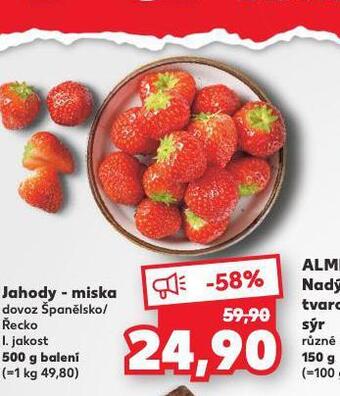 Kaufland Jahody - miska nabídka
