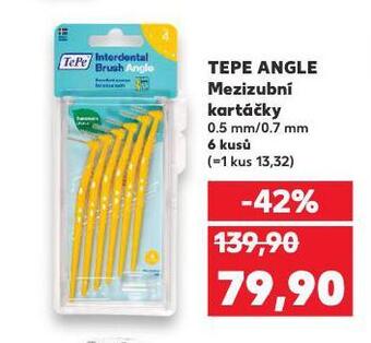 Kaufland Tepe angle mezizubní kartáčky nabídka