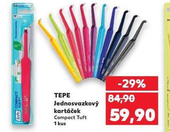 Kaufland Tepe jednosvazkový kartáček nabídka