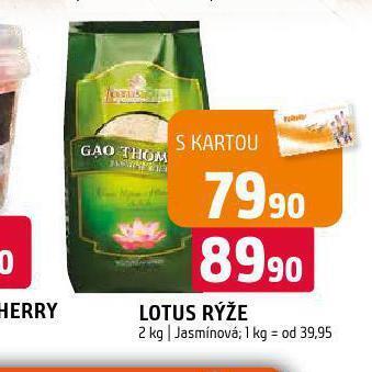 Terno Lotus rýže nabídka