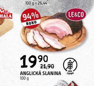 Terno Anglická slanina nabídka