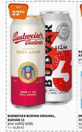 Terno Pivo budweiser budvar nabídka