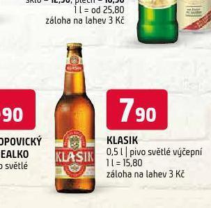 Terno Pivo klasik nabídka