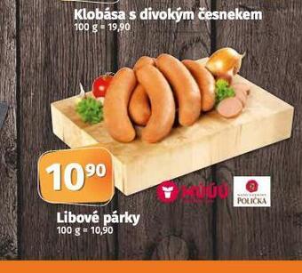 Coop Libové párky nabídka