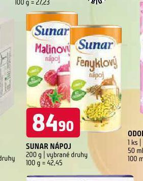 Terno Sunar nápoj nabídka