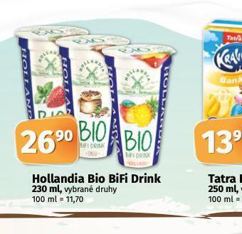 Coop Hollandia bio bifi drink nabídka