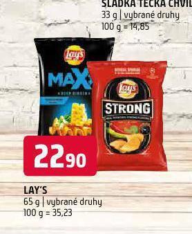 Terno Lay's chipsy nabídka