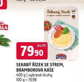 Terno Sekaný řízek se sýrem, bramborová kaše nabídka