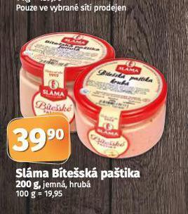 Coop Sláma bítešská paštika nabídka