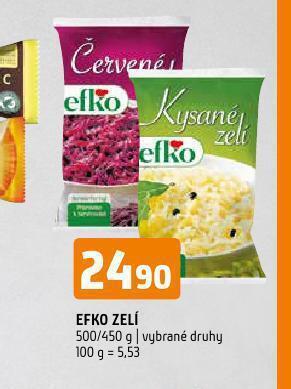 Terno Efko zelí nabídka