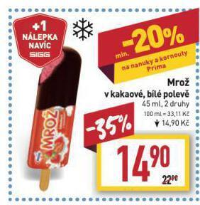 Billa Mrož zmrzlina nabídka