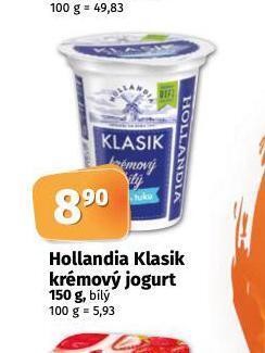 Coop Hollandia klasik krémový jogurt nabídka