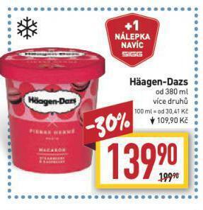 Billa Haagen-dazs zmrzlina nabídka