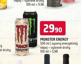 Terno Monster energy drink nabídka