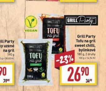 Billa Tofu na gril nabídka