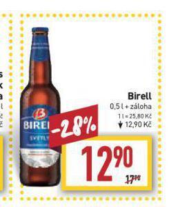 Billa Birell nealkoholické pivo nabídka
