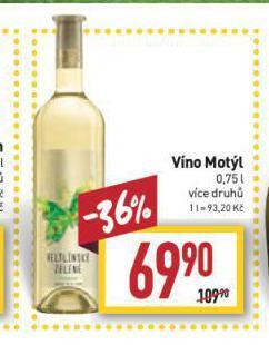 Billa Víno motýl nabídka