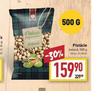 Billa Pistácie nabídka