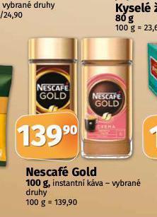 Coop Nescafé gold instantní káva nabídka